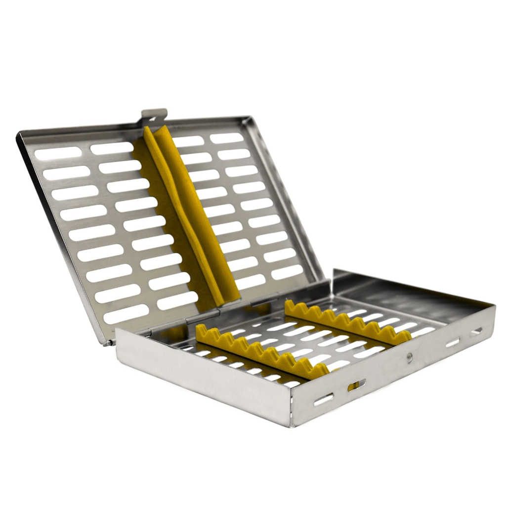 Sterilization Cassette for 10 instruments, Yellow