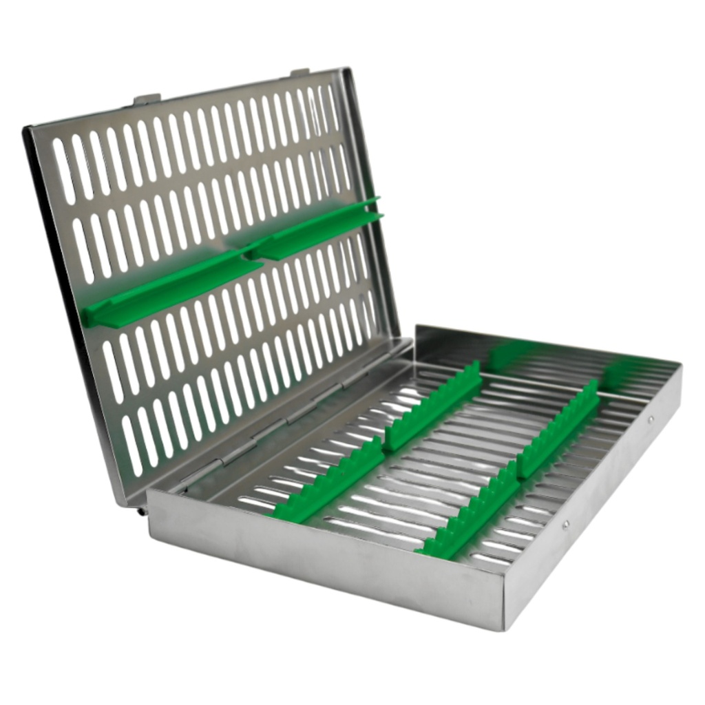 Sterllization Cassettes for 20, 285x185x30mm, Green