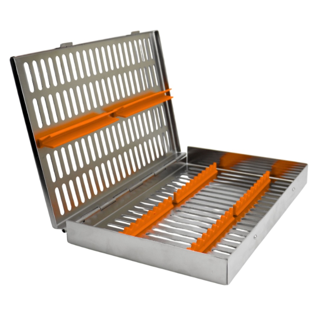 Sterilization Cassette for 20, Orange | ErgoDenta