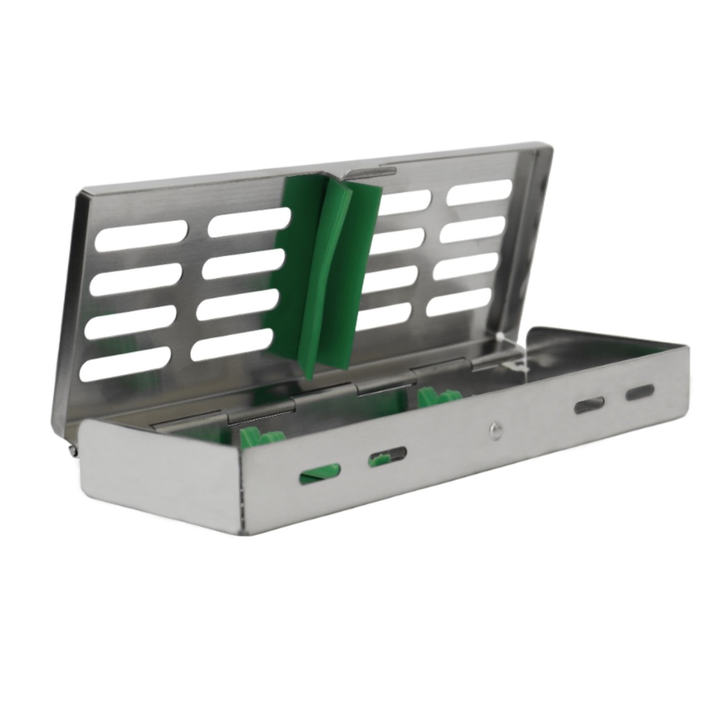 Sterilization Cassette for 5, Green | ErgoDenta