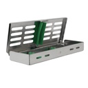 Sterllization Cassettes for 5, 185x65x20mm, Green
