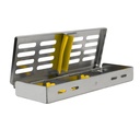Sterllization Cassettes for 5, 185x65x20mm, Yellow