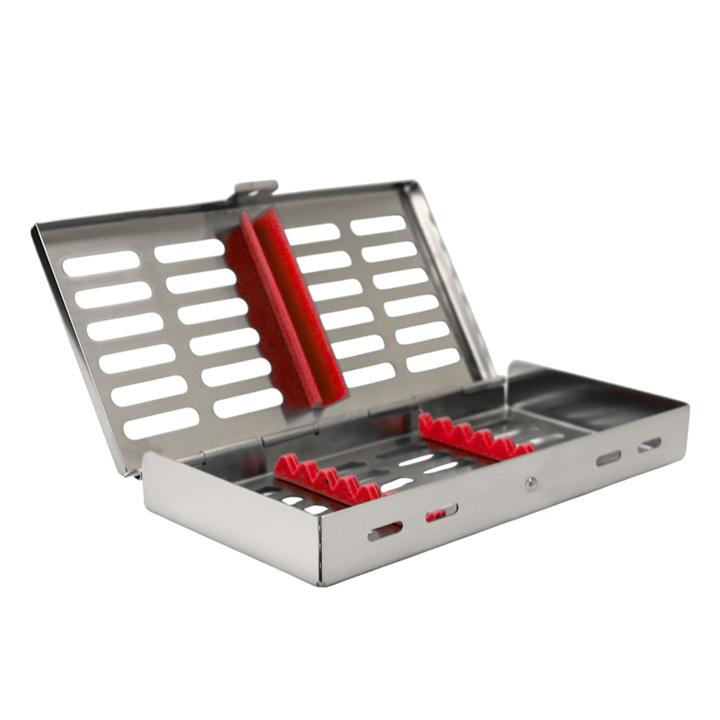 Sterilization Cassette for 7, Red | ErgoDenta