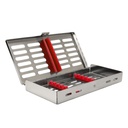 Sterllization Cassettes for 7, 185x90x20mm, Red