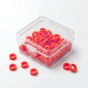 Color Coded Rings, Small, 50 pcs/box — Red | ErgoDenta