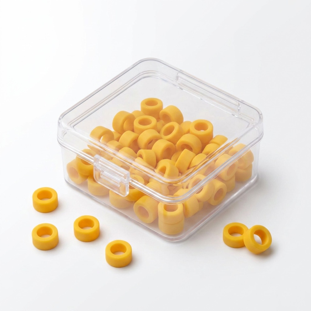 Color Coded Rings, Small, 50 pcs/box — Yellow | ErgoDenta