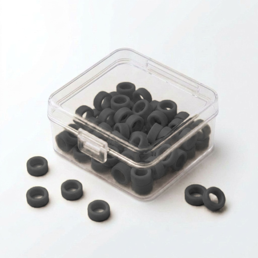 Color Coded Rings, Small, 50 pcs/box — Black | ErgoDenta