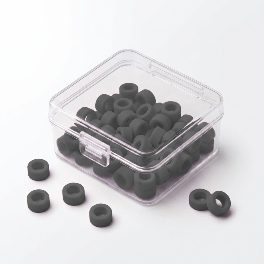 Color Coded Rings, Small, 50 pcs/box — Black | ErgoDenta