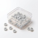 Color Coded Rings, Small, 50 pcs/box — White | ErgoDenta