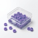 Small 50pcs/box, Color Coded Rings-Lavender