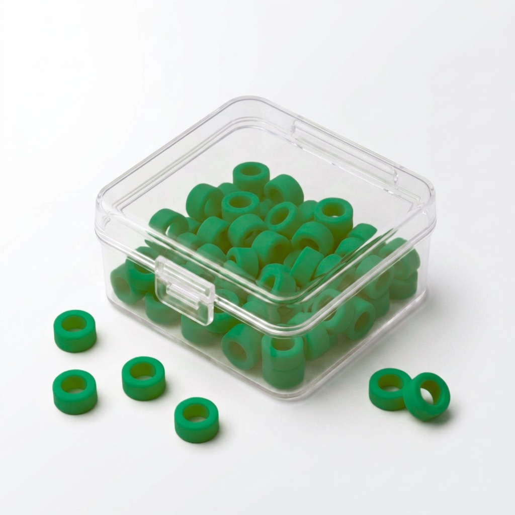 Color Coded Rings, Large, 25 pcs/box — Green | ErgoDenta