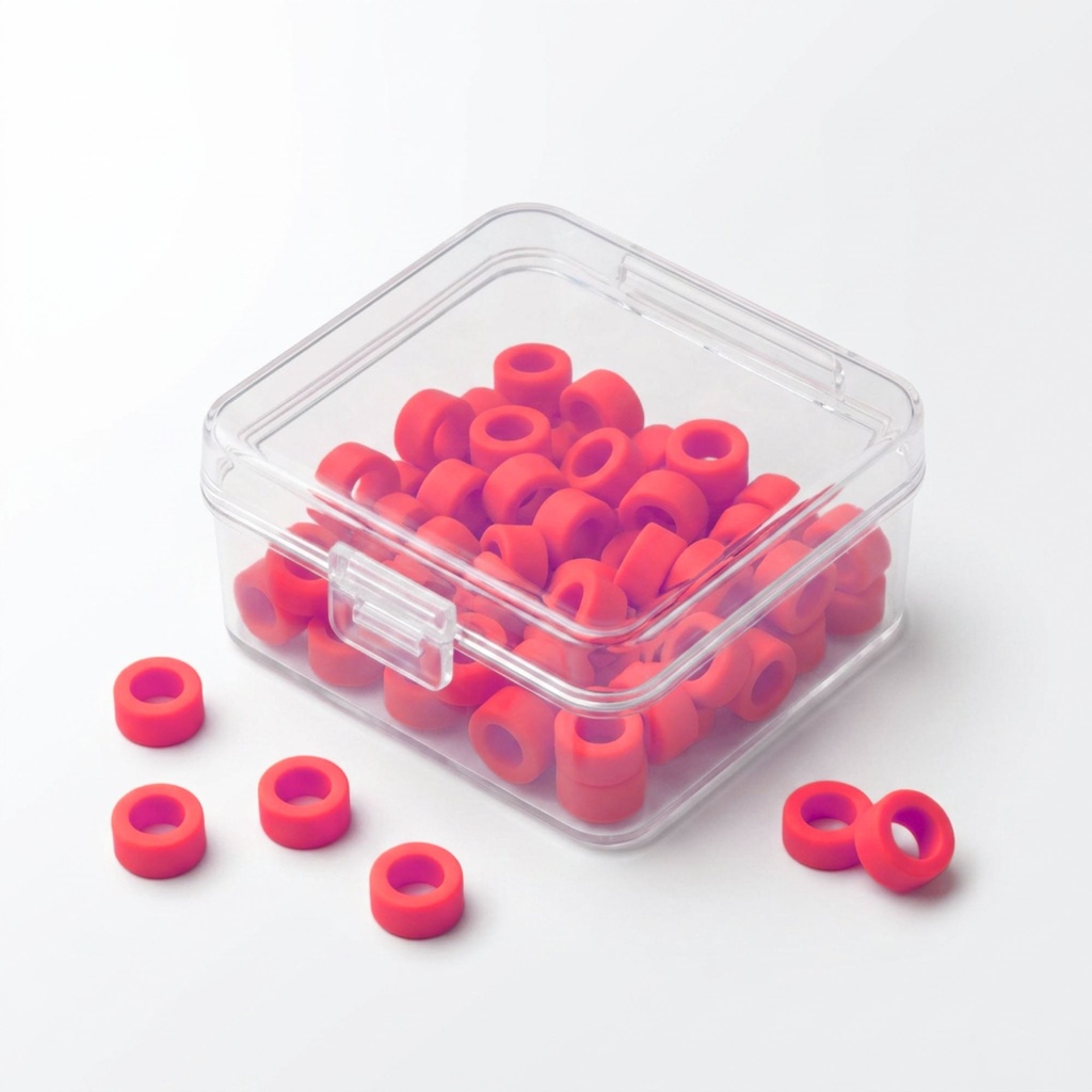 Color Coded Rings, Large, 25 pcs/box — Red | ErgoDenta