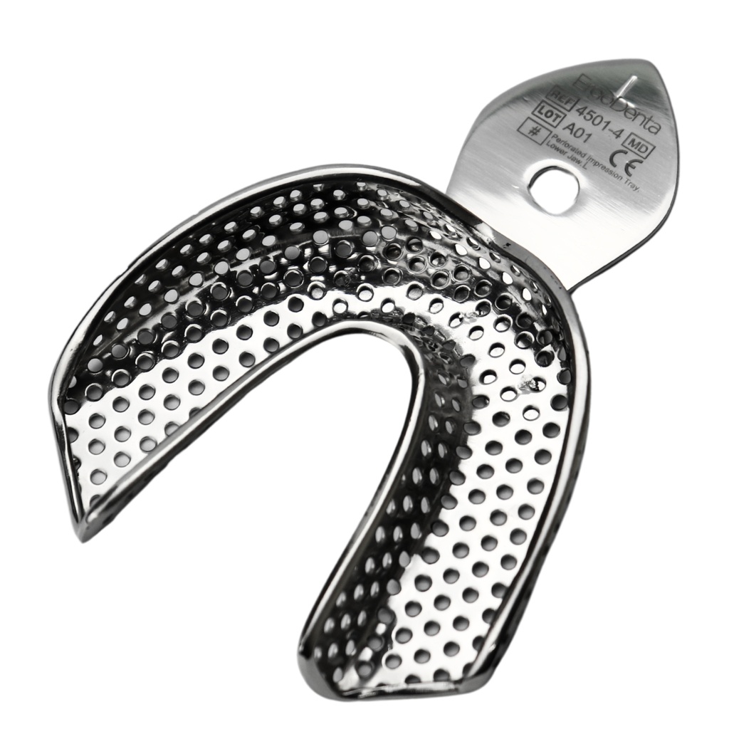 Perforated Impression Tray, Lower Jaw, Large