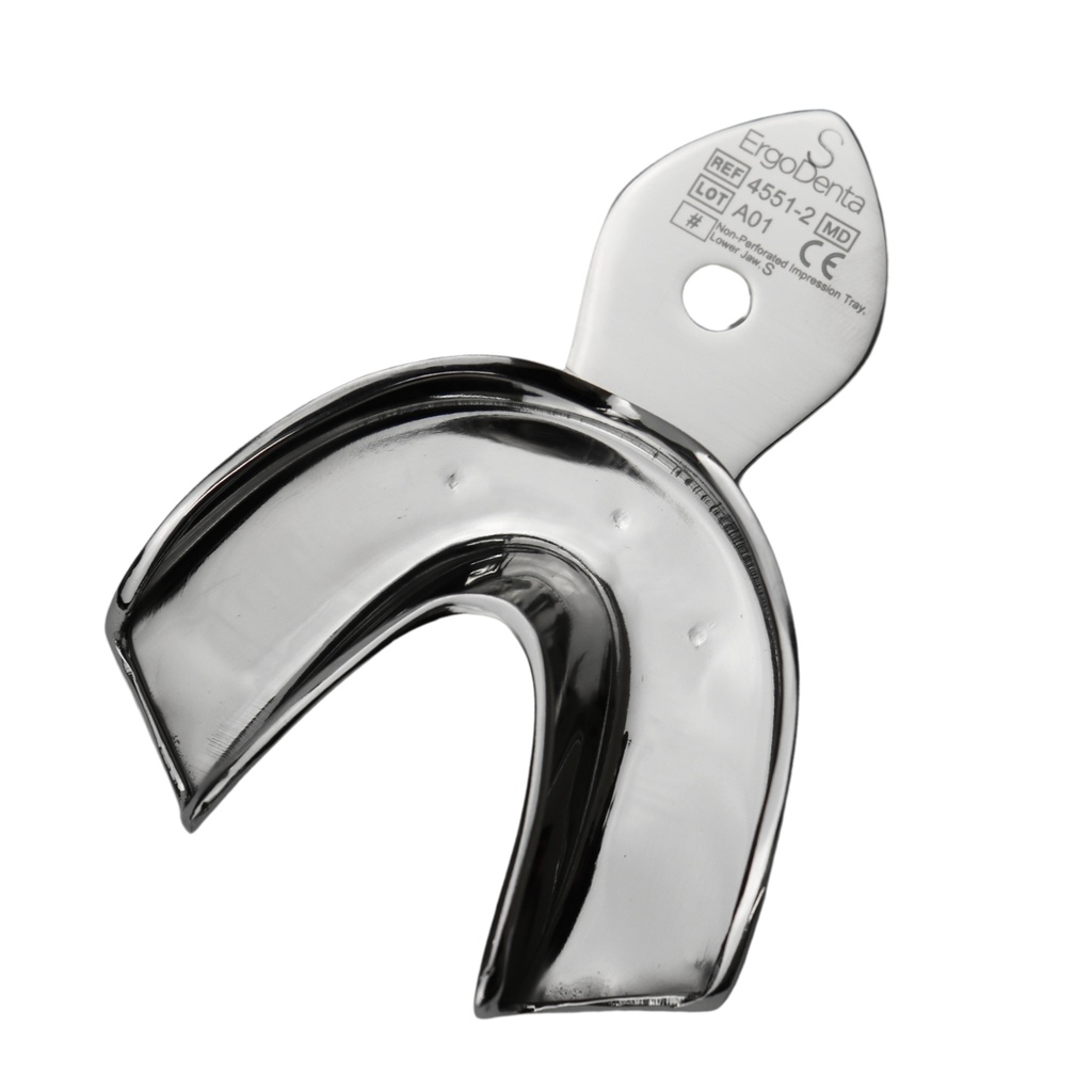 Non-Perforated Impression Tray, Lower Jaw, Small
