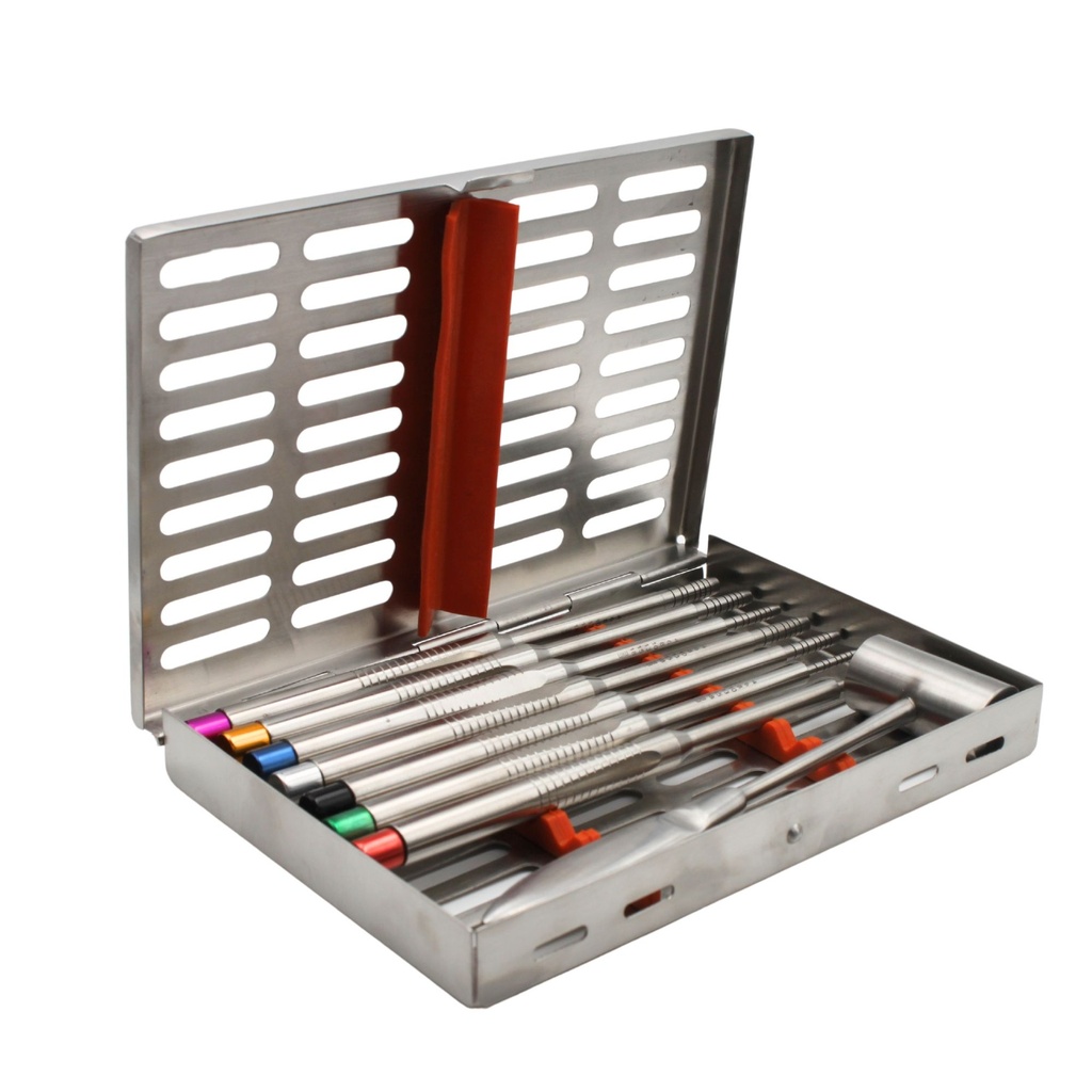 Condensor Straight, set of 7 with hammer and casette