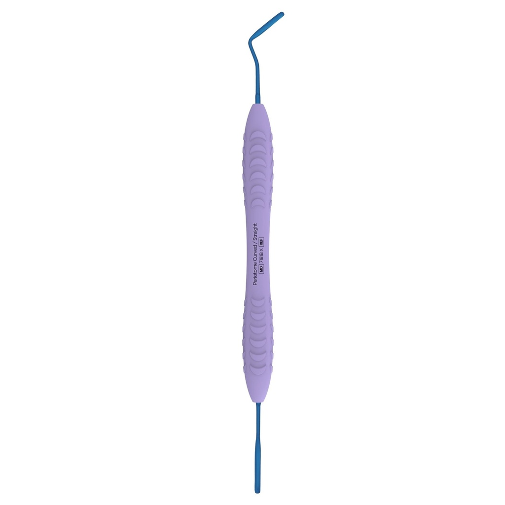 (Blue) Periotome 1, Curved / Straight, 2.2mm-2.2mm | ErgoX®