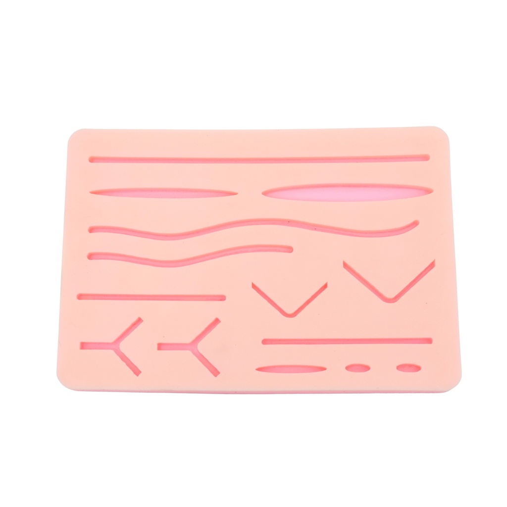 Silicone Suture Practice Pad, 14 shapes,