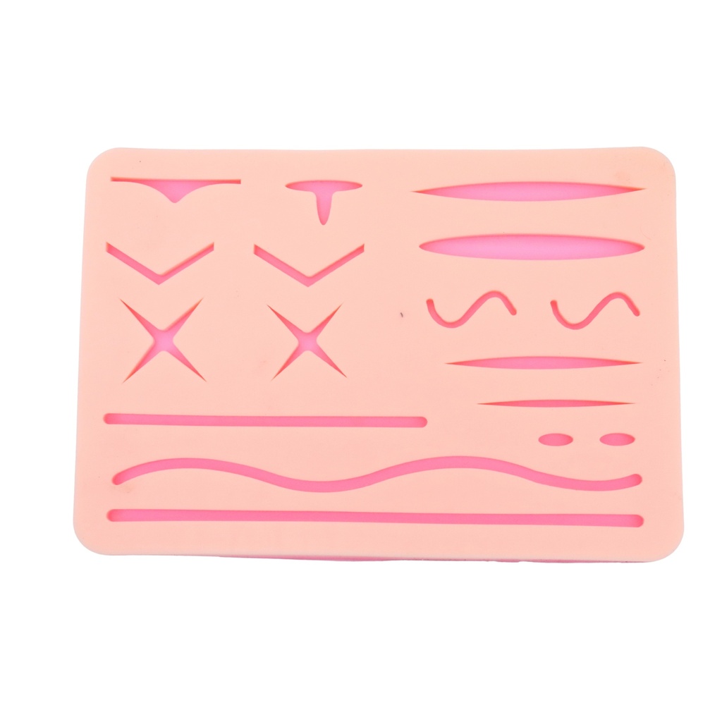 Silicone Suture Practice Pad, 17 shapes,