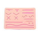 Silicone Suture Practice Pad, 17 shapes,