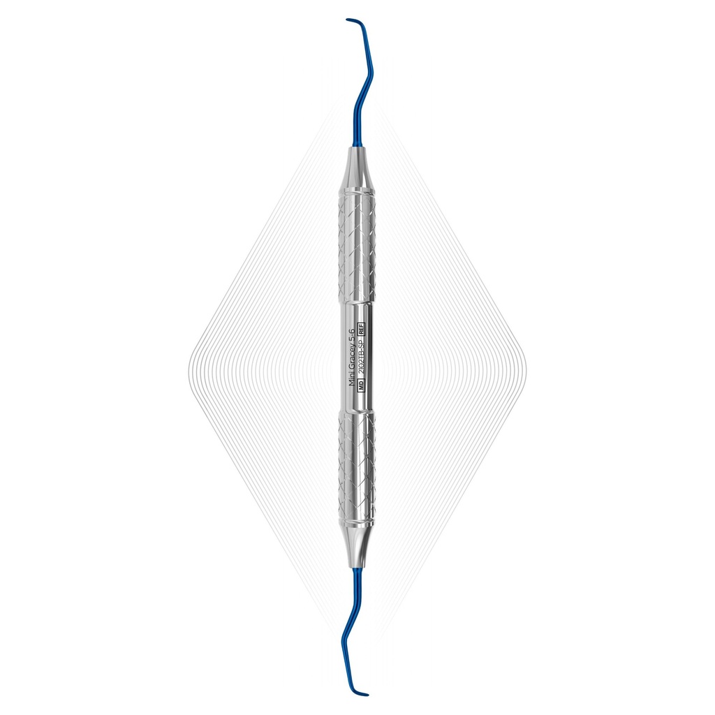 Mini Gracey 5-6, Blue, For Implants (Titanium) | ErgoDenta