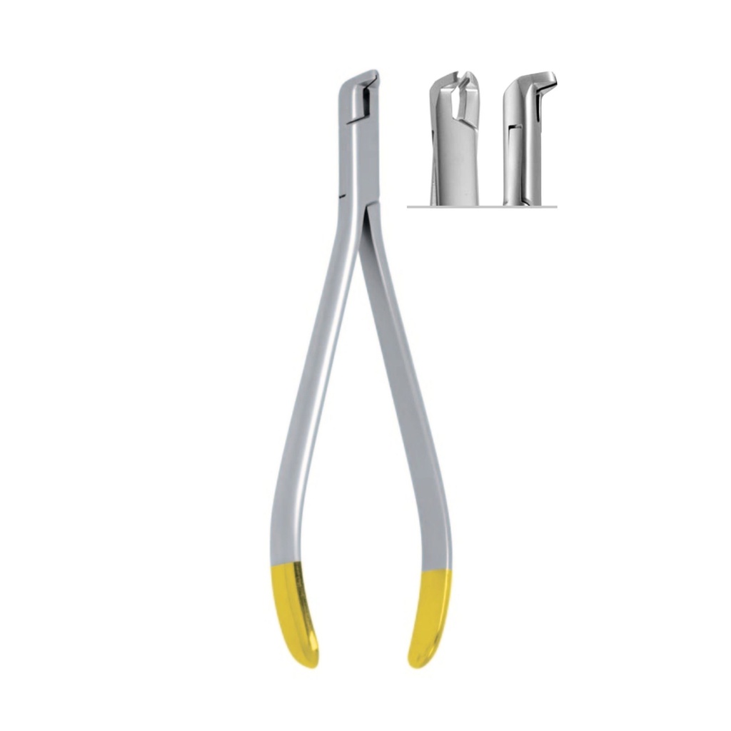 Distal End Cutter with safety hold, Rounded Cutter Head, ◯ Ø 0,35mm / .014”, ▢ 0.55x0.64mm / .021”x.025, 15cm, TC