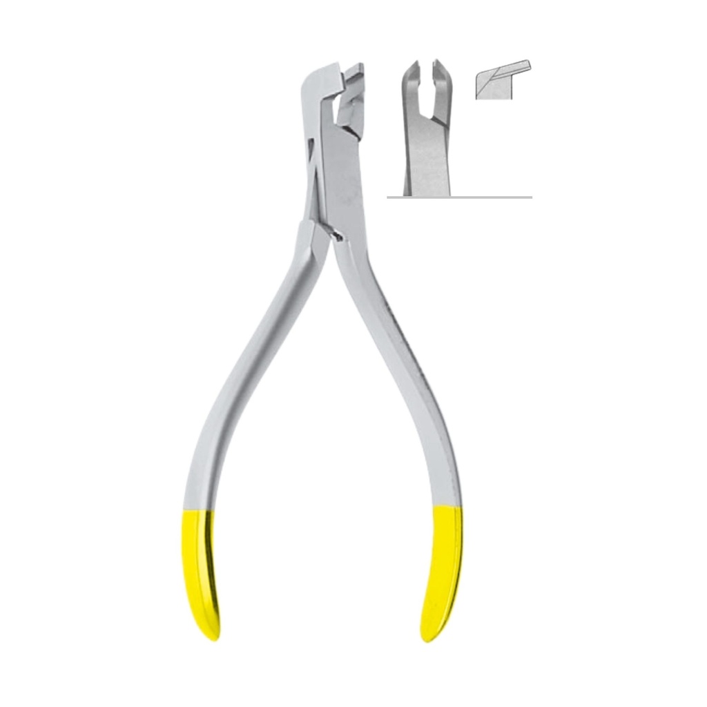 Distal End Cutter with safety hold, ◯ Ø 0,35mm / .014”, ▢ 0.55x0.64mm / .021”x.025, 12.5cm, TC