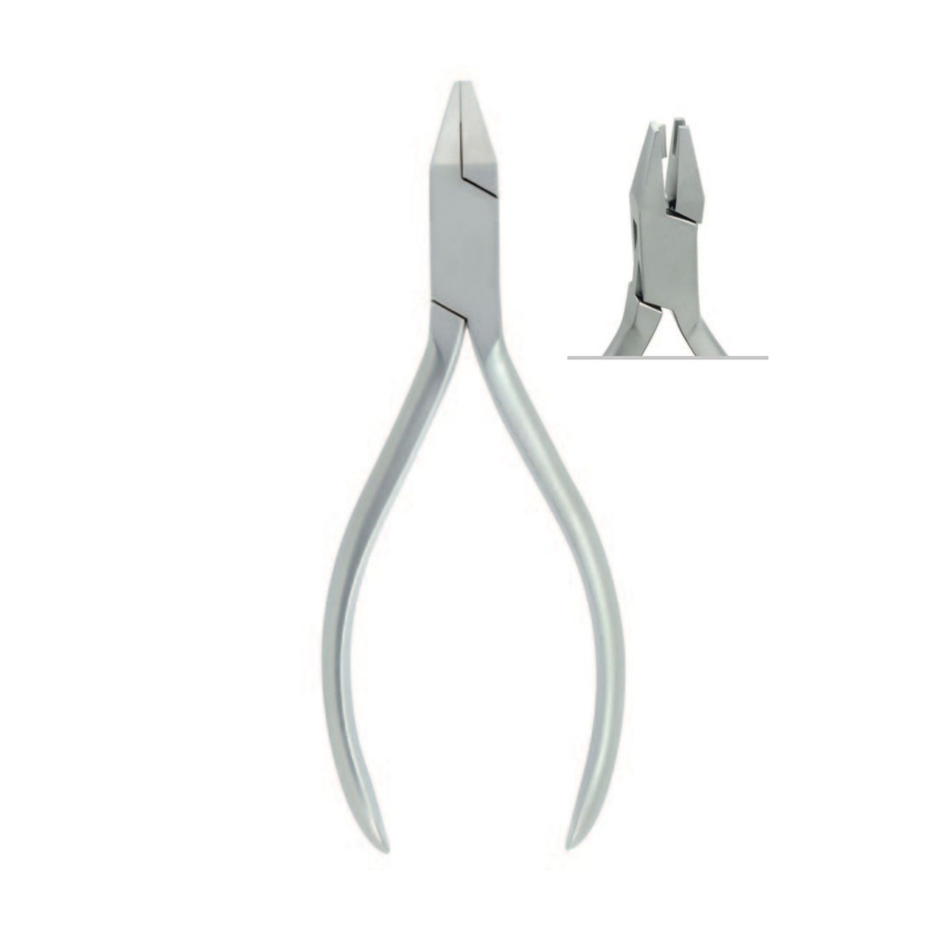 V-Step Pliers places V-bends in arch wires,for wire up to .021 x .025"