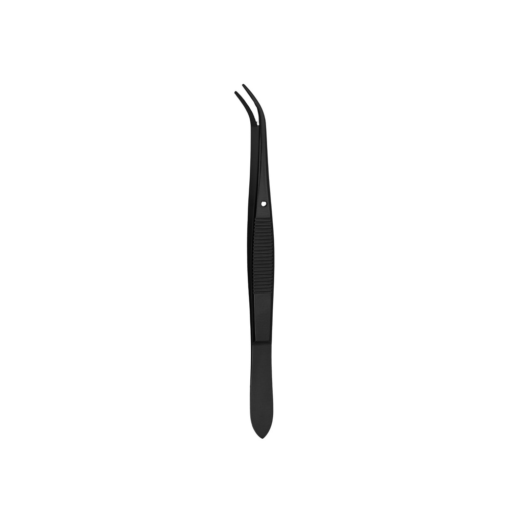 Perry Tweezer, Curved, 13cm, Black