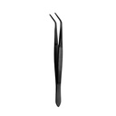 College Tweezer, Serrated, 15cm, Black
