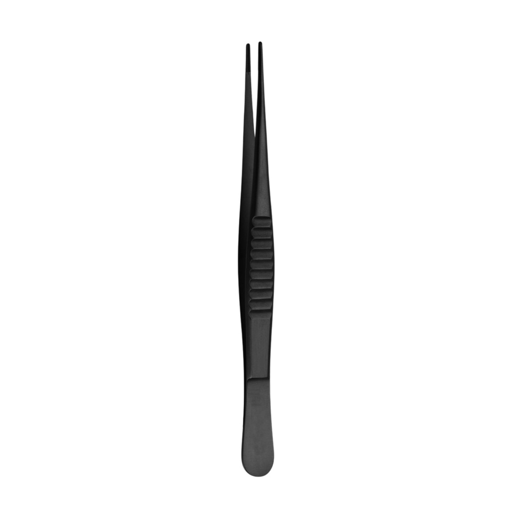 DeBakey Tweezer, Standard Profile 2.0mm, Straight, 16cm,TC,Black
