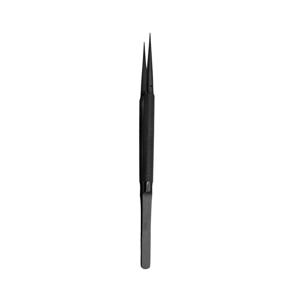 Micro Surgical Tweezer, Straight, 1-2, 15cm, Black