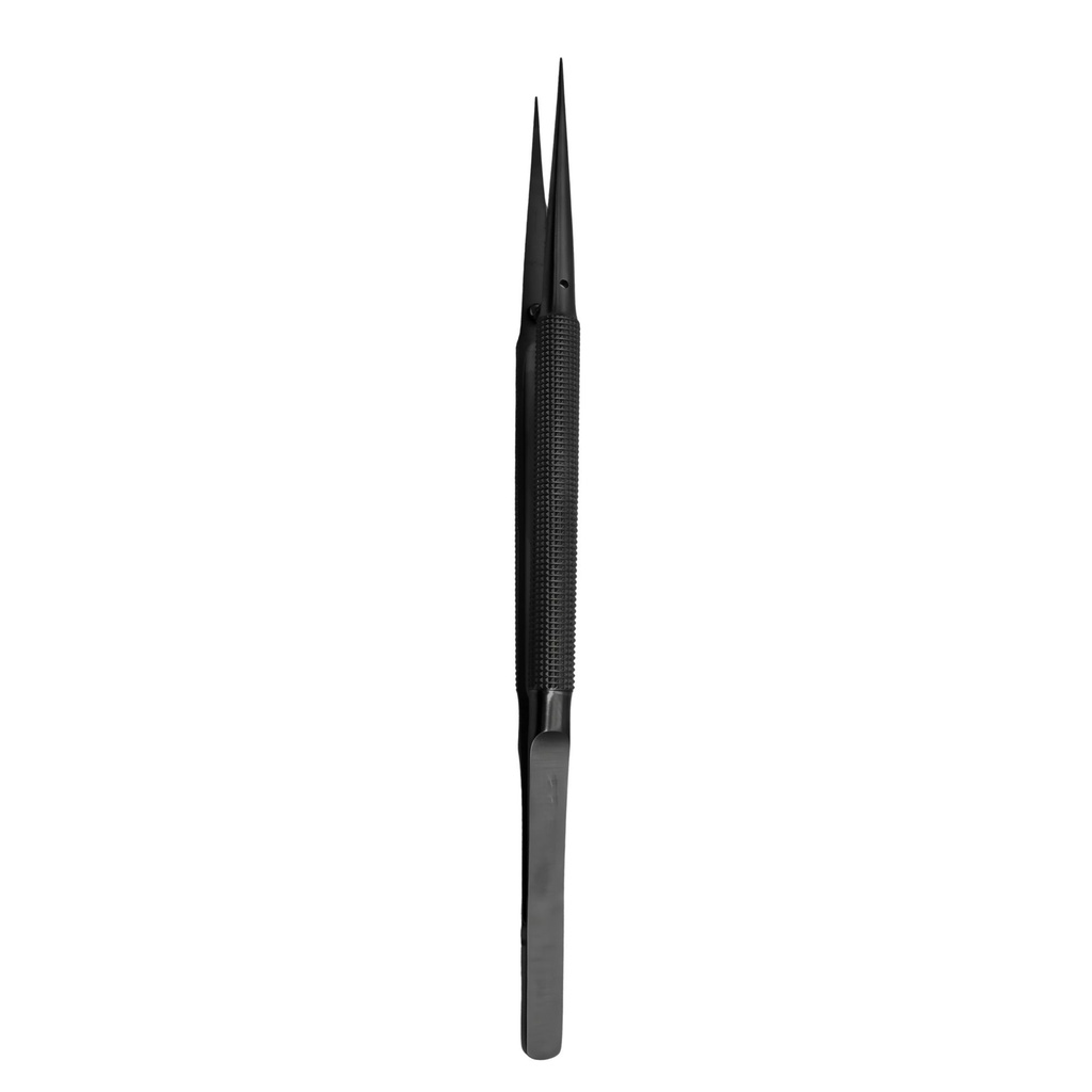 Micro Surgical Tweezer, Straight, 18cm, Black