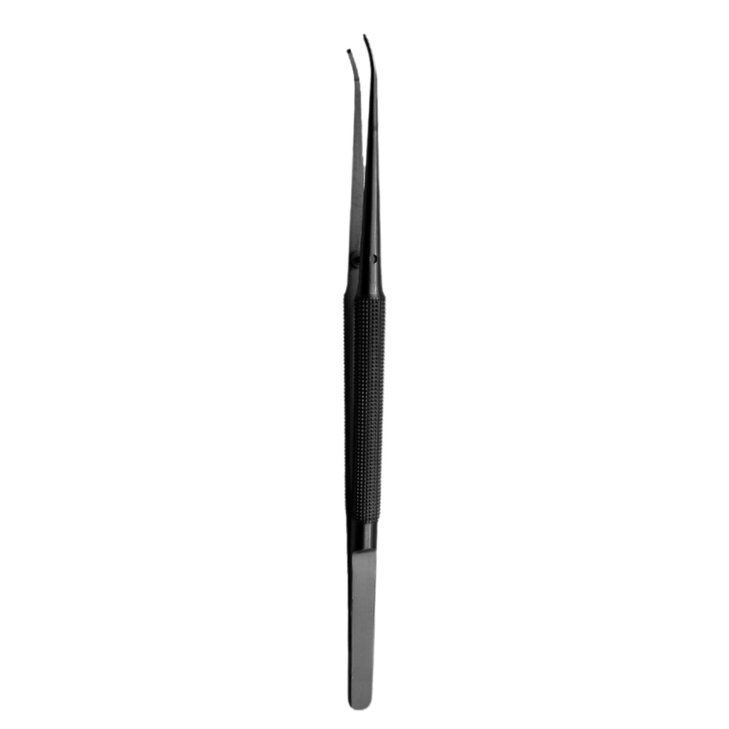 Micro Surgical Tweezer, Curved, 1-2, 18cm, Black