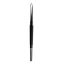 Micro Surgical Tweezer, Curved, 1-2, 18cm, Black