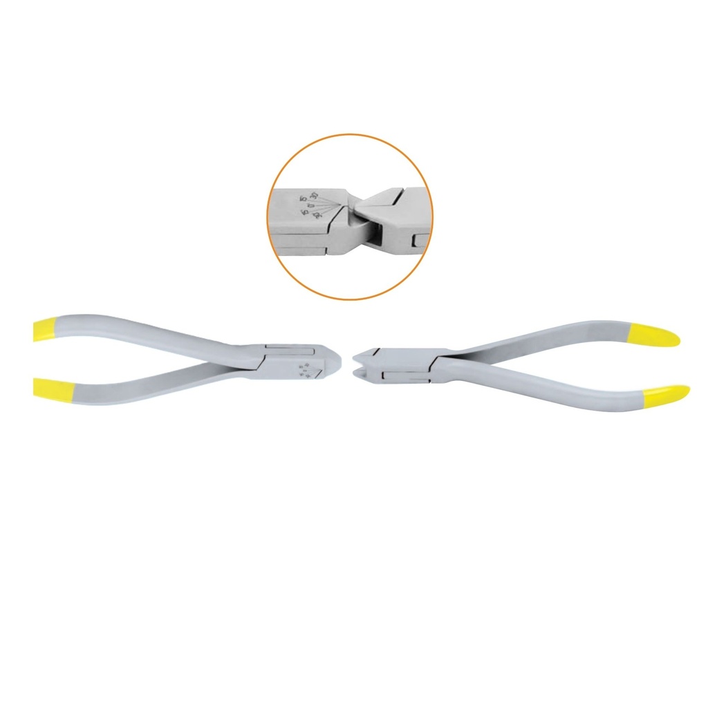 Torquing Pliers (Set) Set of pliers used to place a torque to square/rectangular archwire,▢ 0.55x0.64mm / .021x.025”,14cm,TC