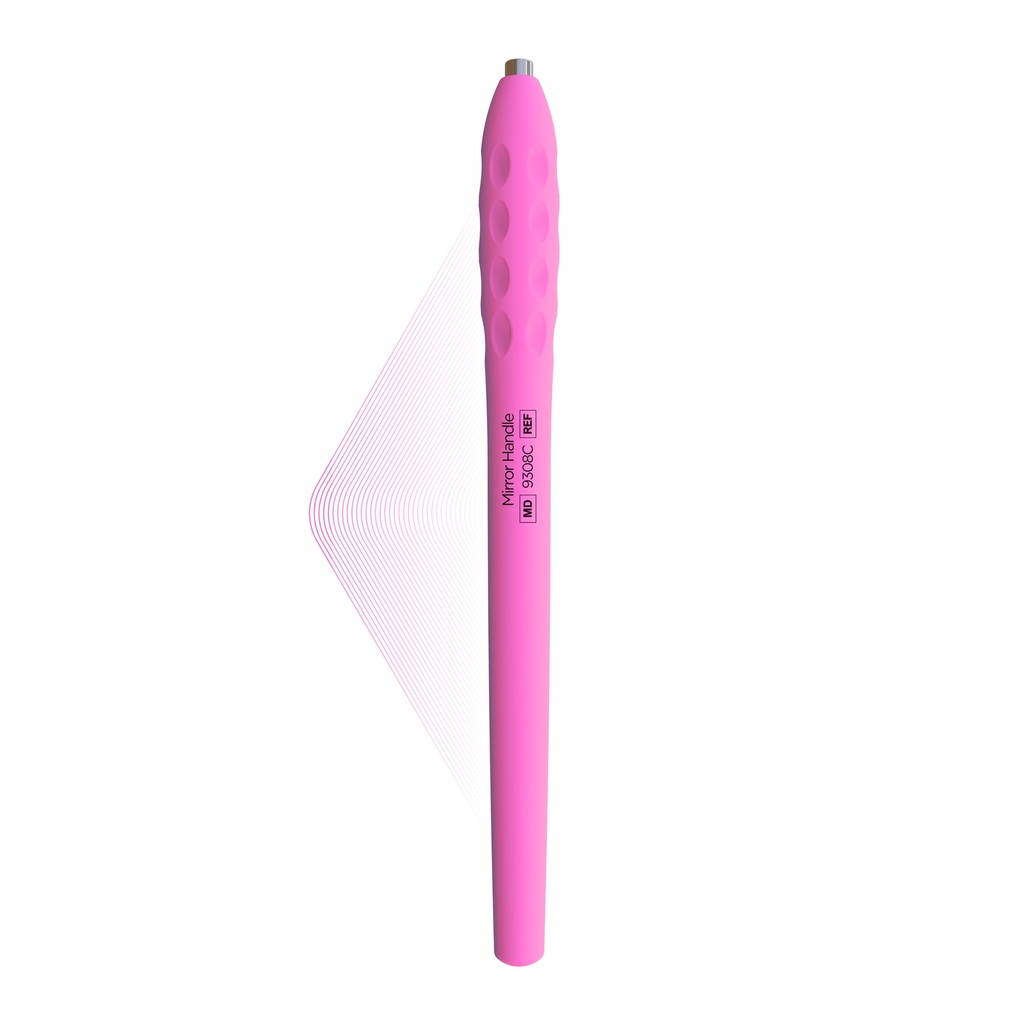 ErgoLite Cone Socket Mirror handle, Petal Pink | ErgoLite X