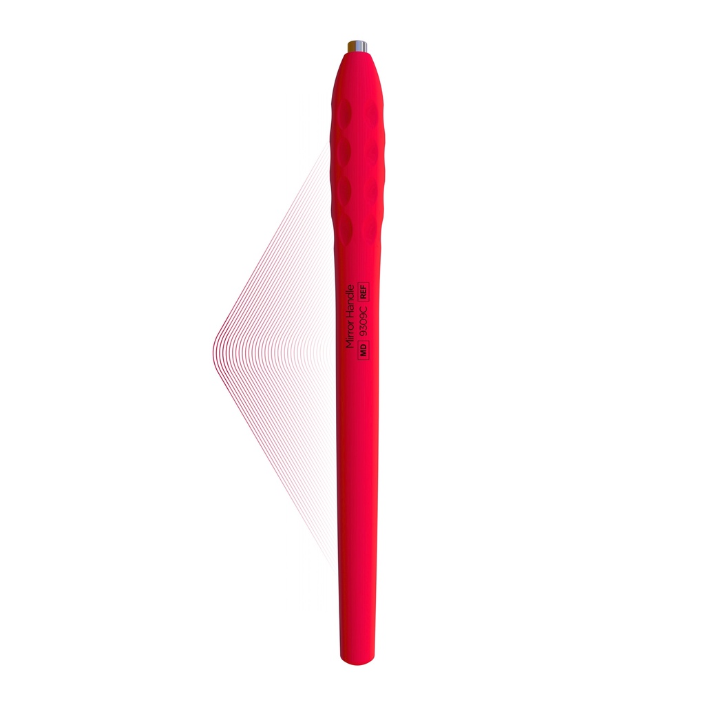 ErgoLite Cone Socket Mirror handle, Ruby Pink | ErgoLite X