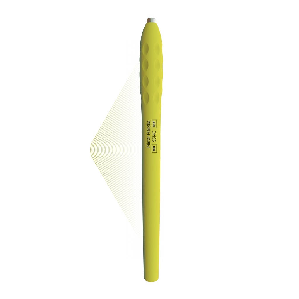 ErgoLite Cone Socket Mirror handle, Lemon Green | ErgoLite X