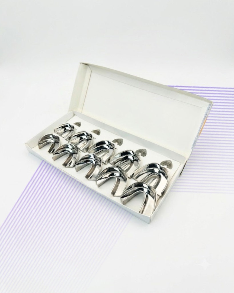 Non-Perforated Impression Tray Set – 5 Upper & 5 Lower