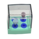 Equipment of high temperature and high pressure disinfection box, 4 Holes,  Green