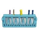 Root Canal File Frame, 8 holes, Sky Blue